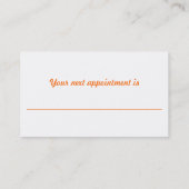 Wild Sinaasappel Hair Afsprakenkaartje (Achterkant)