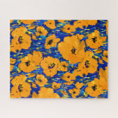 Wild Sinaasappel Popies Jigsaw Puzzel (Horizontaal)