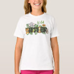 Wild Sister Safari Oerwoud Birthday Family Matchin T-shirt<br><div class="desc">Zuster Zis van de Wilde One Cute Oerwoud Safari Zoo Dieren Familie Matching T-Shirt</div>