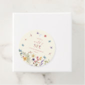 Wild & Six Wildflower 6th Birthday Party Bedankjes Labels (In situ)
