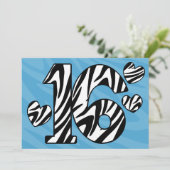 Wild Sixteen Kaart (Staand voorkant)