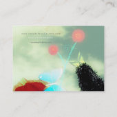 wild smart cat kat gatito chat visitekaartje (Achterkant)