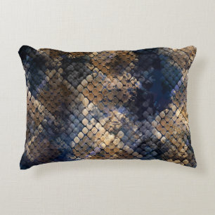 Wild Snakeskin Waterverf Naadloos ontwerp Accent Kussen