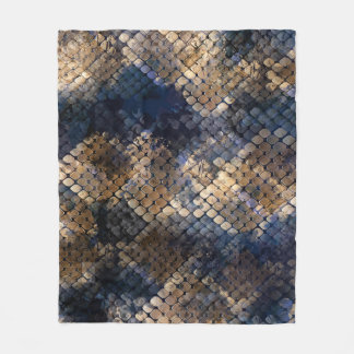 Wild Snakeskin Waterverf Naadloos ontwerp Fleece Deken