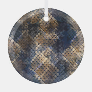 Wild Snakeskin Waterverf Naadloos ontwerp Glas Ornament