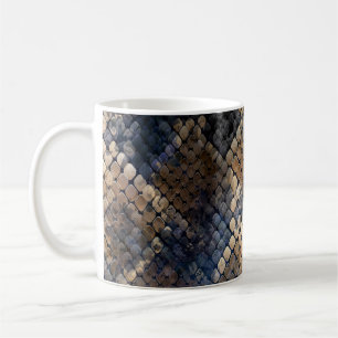 Wild Snakeskin Waterverf Naadloos ontwerp Koffiemok