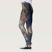 Wild Snakeskin Waterverf Naadloos ontwerp Leggings (Links)