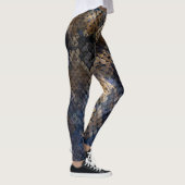 Wild Snakeskin Waterverf Naadloos ontwerp Leggings (Rechts)