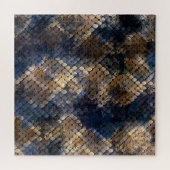 Wild Snakeskin Waterverf Naadloos ontwerp Legpuzzel (Horizontaal)