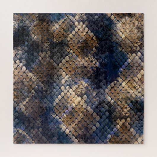 Wild Snakeskin Waterverf Naadloos ontwerp Legpuzzel (Verticaal)