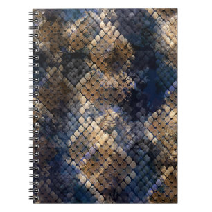 Wild Snakeskin Waterverf Naadloos ontwerp Notitieboek
