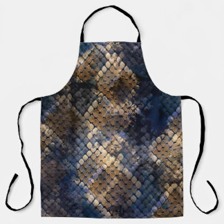 Wild Snakeskin Waterverf Naadloos ontwerp Schort