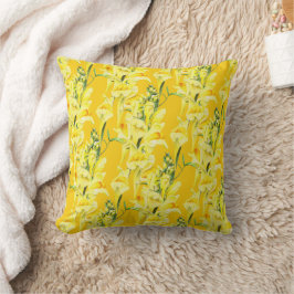Wild Snapdragon yellow wildflower fine art floral Kussen