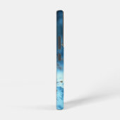 Wild sneeuwluipaard wandelen vorst betoverd bos samsung galaxy hoesje (Rechterkant)