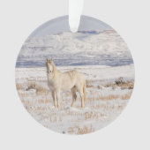 Wild Snow Stallion Ornament (voorkant)
