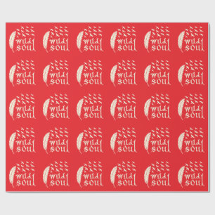 Wild Soul Feather Bird Natuur Design Cadeaupapier