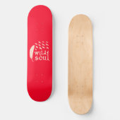 Wild Soul Feather Bird Natuur Design Persoonlijk Skateboard (Voorkant)