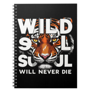 Wild Soul - Fierce Tiger Eyes Motivatie kunst Notitieboek