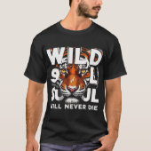 Wild Soul - Fierce Tiger Eyes Motivatie kunst T-shirt (Voorkant)