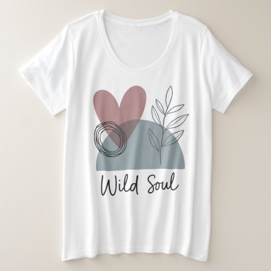 Wild Soul Grote Maat T-shirt (Design voorkant)