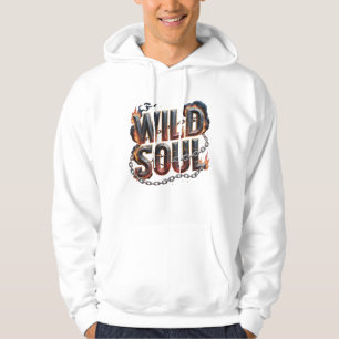 Wild Soul Heren Hoodie – Fire & Chains Power Look