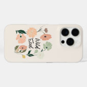 Wild Soul Modern Wildflowers iPhone Case (Achterkant (horizontaal))