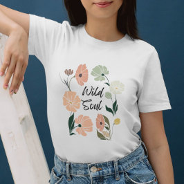 Wild Soul Modern Wildflowers Tri-Blend Shirt