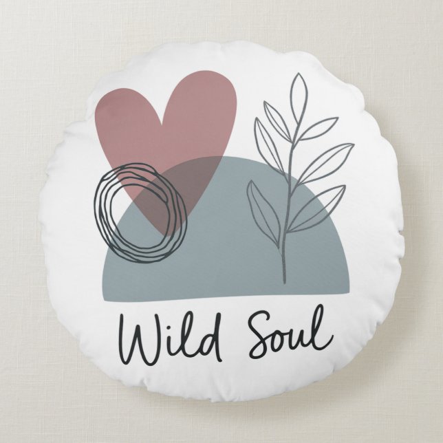 Wild Soul Rond Kussen (Voorkant)