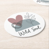 Wild Soul Ronde Kartonnen Onderzetter (Gebogen)