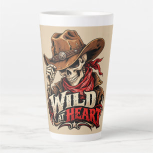 Wild Soul Skelet Cowboy Westers Ontwerp Latte Mok