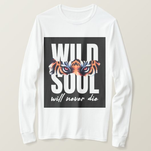 Wild Soul Tiger Eyes Graphic T-shirt (Design voorkant)