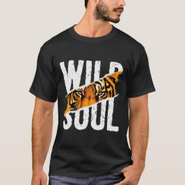 Wild Soul Tiger Eyes Grunge Graphic T-shirt