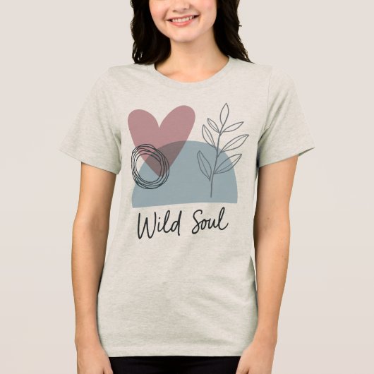 Wild Soul Tri-Blend Shirt (Voorkant)