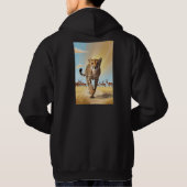Wild Speed: Cheetah en Gazellen Mannen Hoodie (Achterkant)