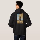 Wild Speed: Cheetah en Gazellen Mannen Hoodie (Achterkant volledig)