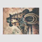 Wild Spirit Cowgirl Decoupage Tissuepapier (Voorkant)