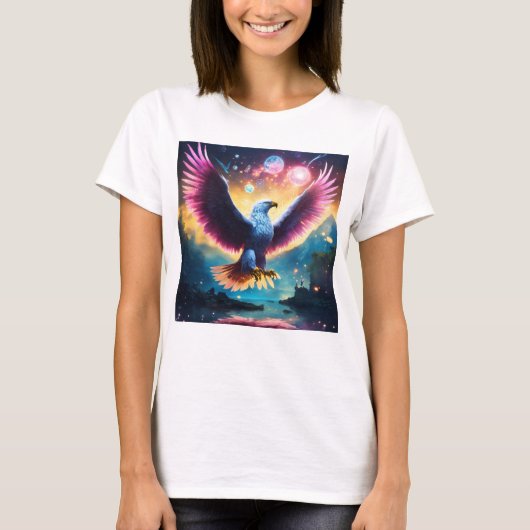 Wild Spirit Crystal Eagle T-shirts (Voorkant)