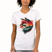 Wild Spirit Fox - Natuur-geïnspireerd artistiek T-