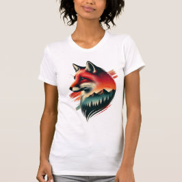 Wild Spirit Fox - Natuur-geïnspireerd artistiek T- T-shirt