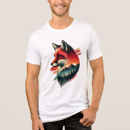 Wild Spirit Fox - Natuur-geïnspireerd artistiek T- Tri-Blend Shirt