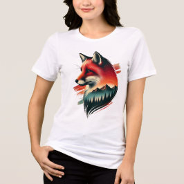 Wild Spirit Fox - Natuur-geïnspireerde artiest Tri-Blend Shirt