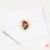 Wild Spirit Fox - Natuur-geïnspireerde Sticker (Envelop)