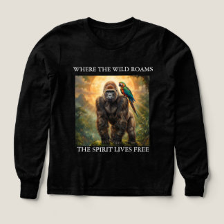 Wild Spirit Gorilla & Papegaai T-shirt