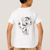 Wild Spirit - Jeugd Tijger Graphic Tri-Blend T-Shi T-shirt (Achterkant)