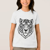 Wild Spirit - Jeugd Tijger Graphic Tri-Blend T-Shi Tri-Blend Shirt (Voorkant)