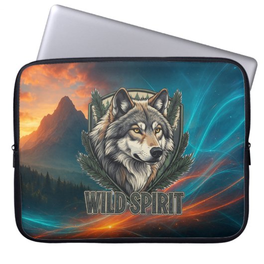 Wild Spirit Laptop Hoesje Sleeve (Voorkant)