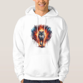 Wild Spirit: Mannen-ontwerp Wolf Hoodies & Sweatsh