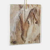 "Wild Spirit" Mustang Ceramic Ornament (Rechts)