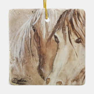 "Wild Spirit" Mustang Ceramic Ornament