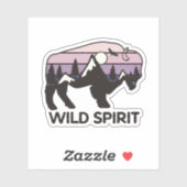 Wild Spirit Outdoor Camping | Afgesneden Sticker (Vel)